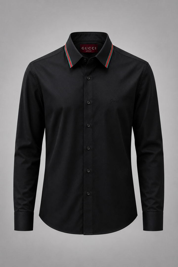 GG Ribbon Collar Shirt