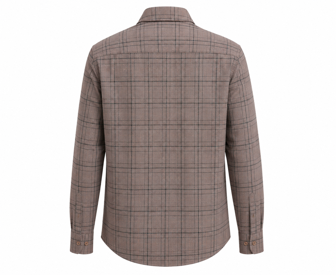 The Walnut Grid Tartan Shirt