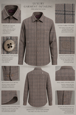 Load image into Gallery viewer, The Walnut Grid Tartan Shirt