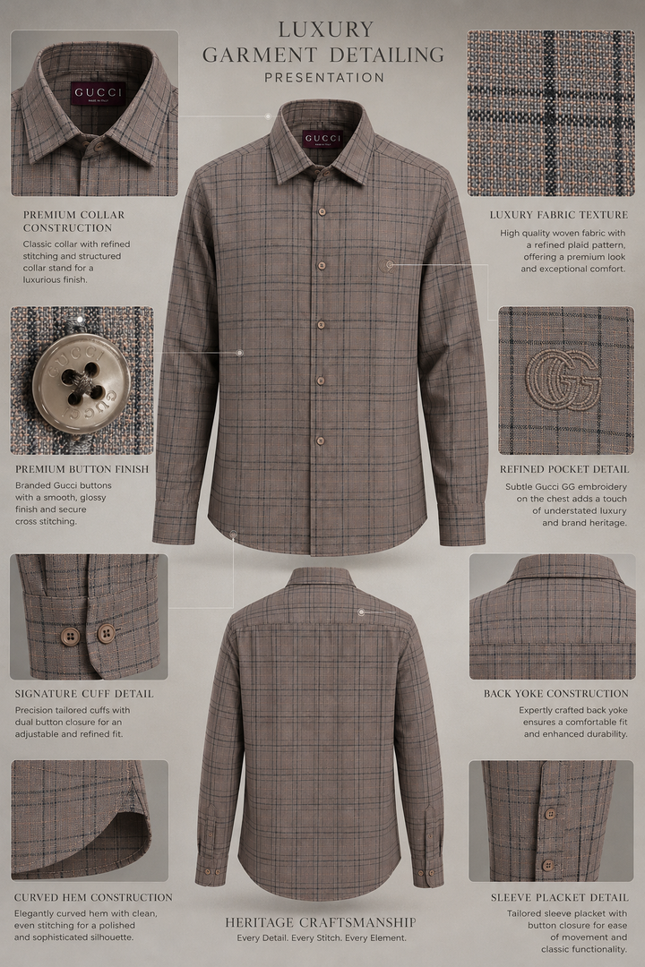 The Walnut Grid Tartan Shirt