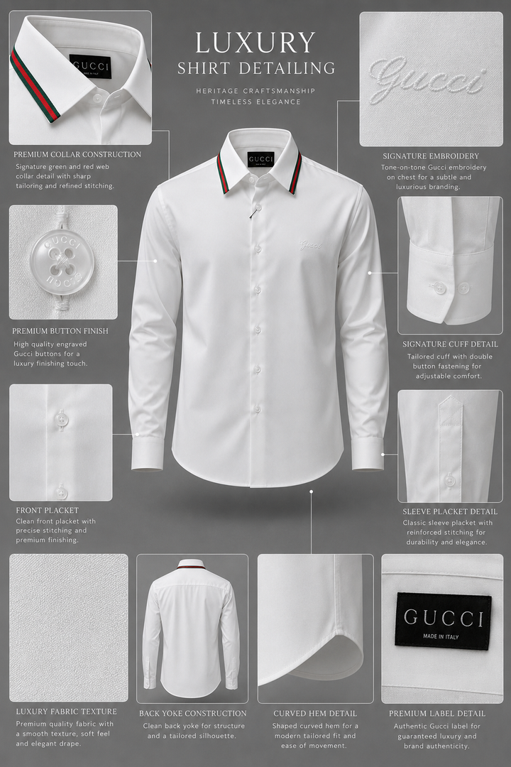 GG Ribbon Collar Shirt