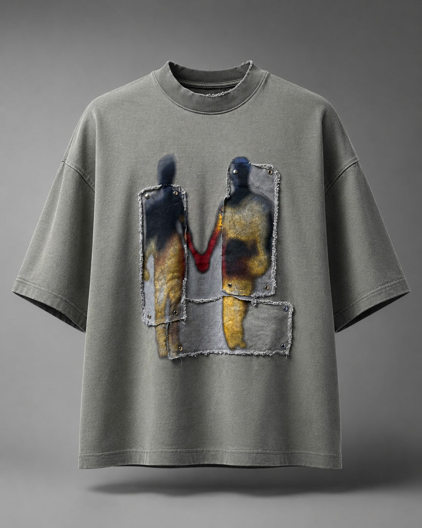 "Ritornello" Distressed Typography Tee