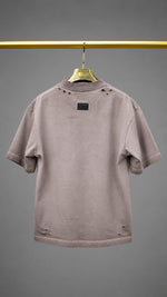 Load image into Gallery viewer, Heather Grey Exposed Underlay T-shirt