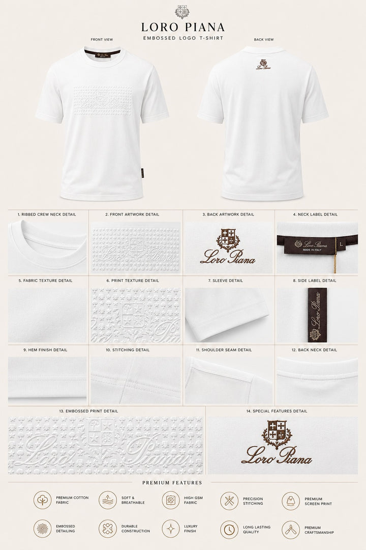 Signature Ivory Emblem Tee