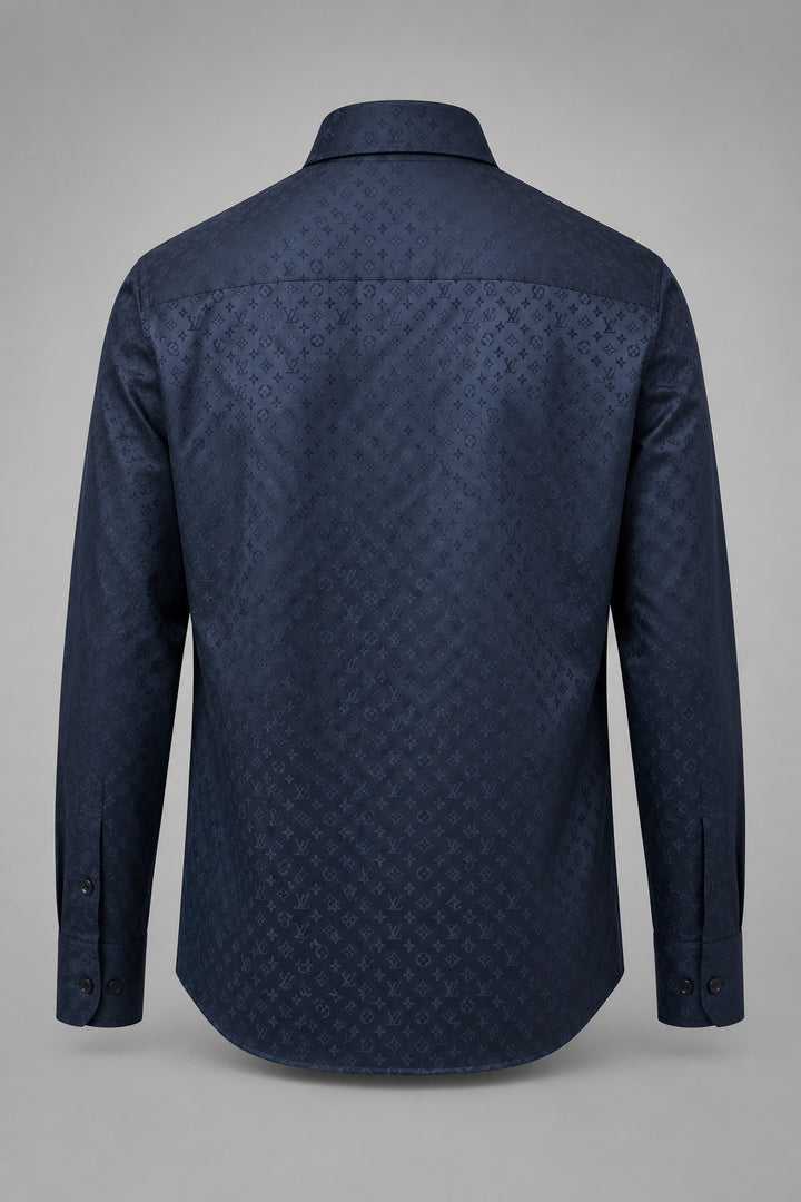 LV Navy Tone-on-Tone Monogram Top