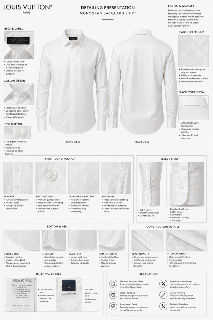 Louis Optic White Tone-on-Tone Monogram Top