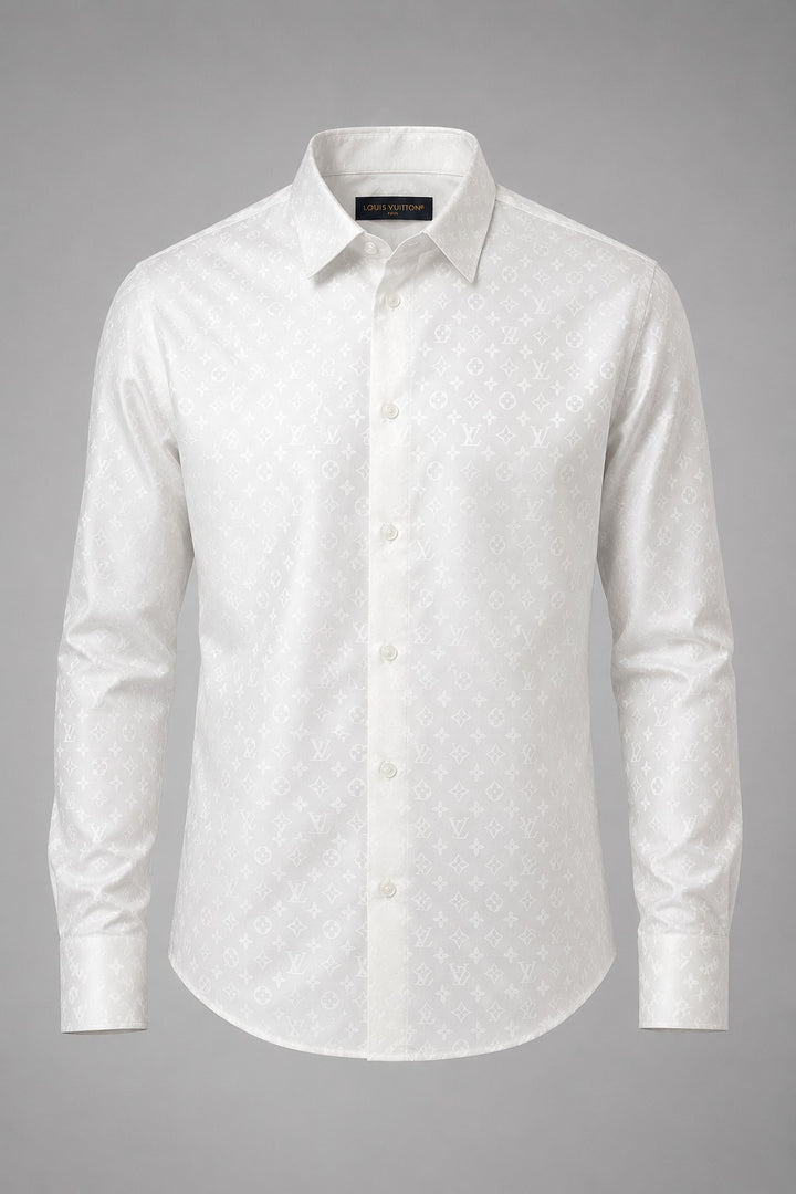 Louis Optic White Tone-on-Tone Monogram Top