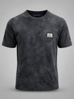 Load image into Gallery viewer, Obsidian-Wash Monogram Statement Tee