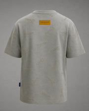 Olive-Wash Monogram Statement Tee