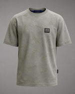 Load image into Gallery viewer, Olive-Wash Monogram Statement Tee