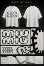 Load image into Gallery viewer, The Linear Embroidered Monogram Tee