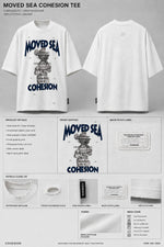 Load image into Gallery viewer, Moschino- The "Moved Sea" Distressed Graphic Tee