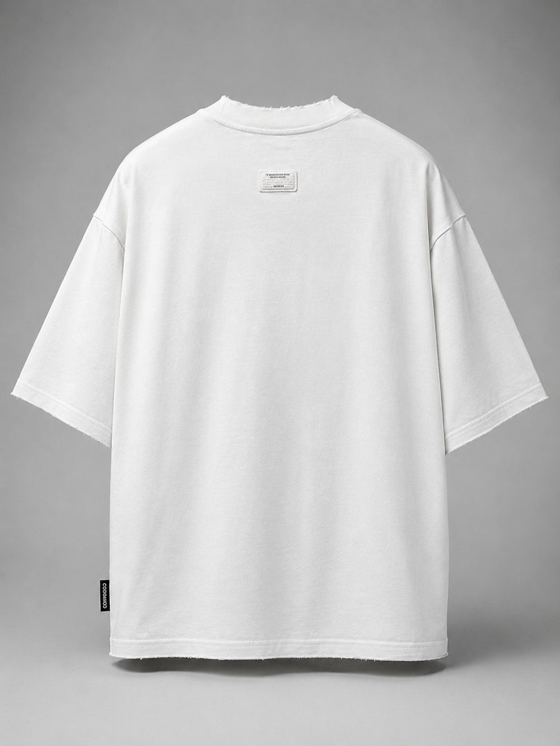 Moschino- The "Moved Sea" Distressed Graphic Tee