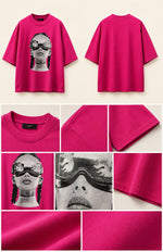 Load image into Gallery viewer, Fuchsia Neon Retro-Futurist Tee