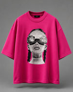 Load image into Gallery viewer, Fuchsia Neon Retro-Futurist Tee