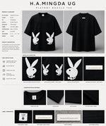 Load image into Gallery viewer, Playboy Symmetrical Mirror Bunny Tee