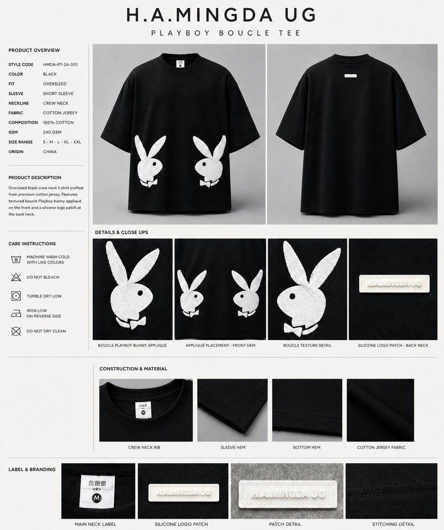 Playboy Symmetrical Mirror Bunny Tee