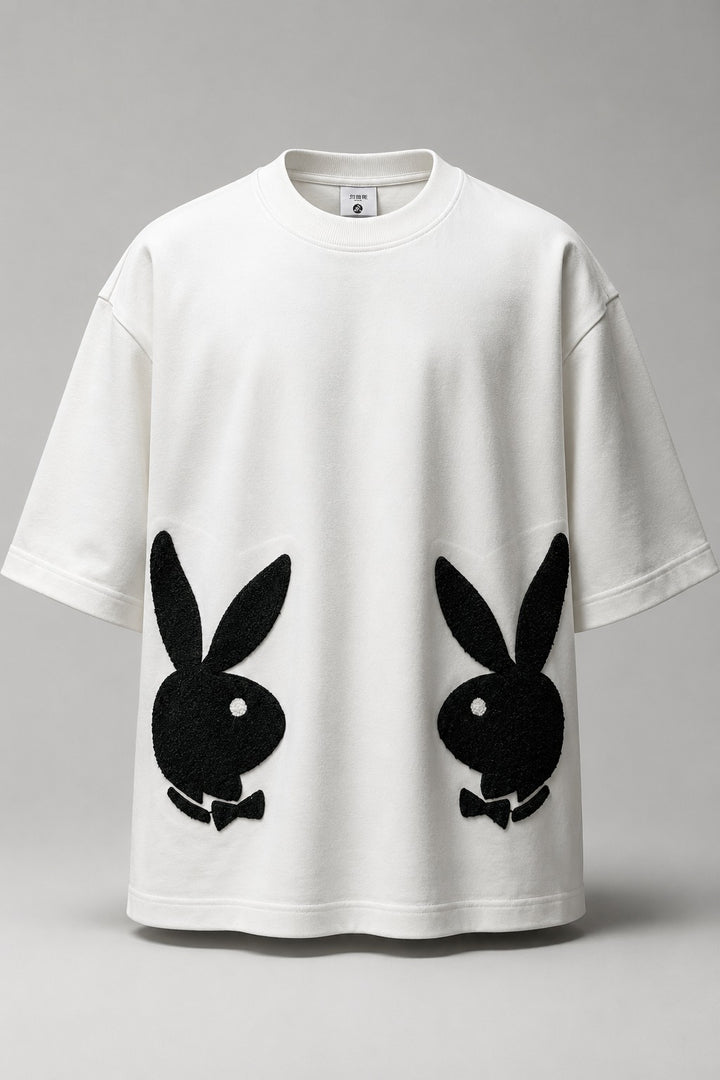 Dual Silhouette Chenille Oversized T-shirt