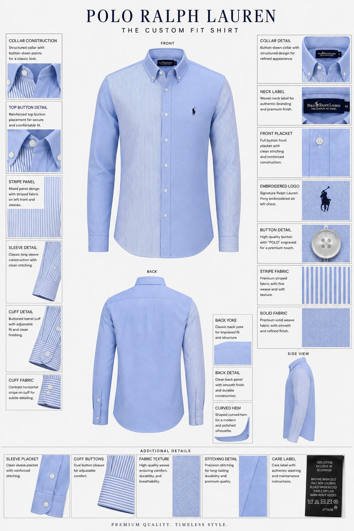 Polo Ralph Lauren Custom Fit Fun Mixed Oxford Shirt