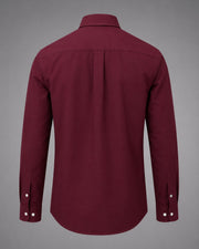 PRL Burgundy Fine Cotton Oxford Shirt