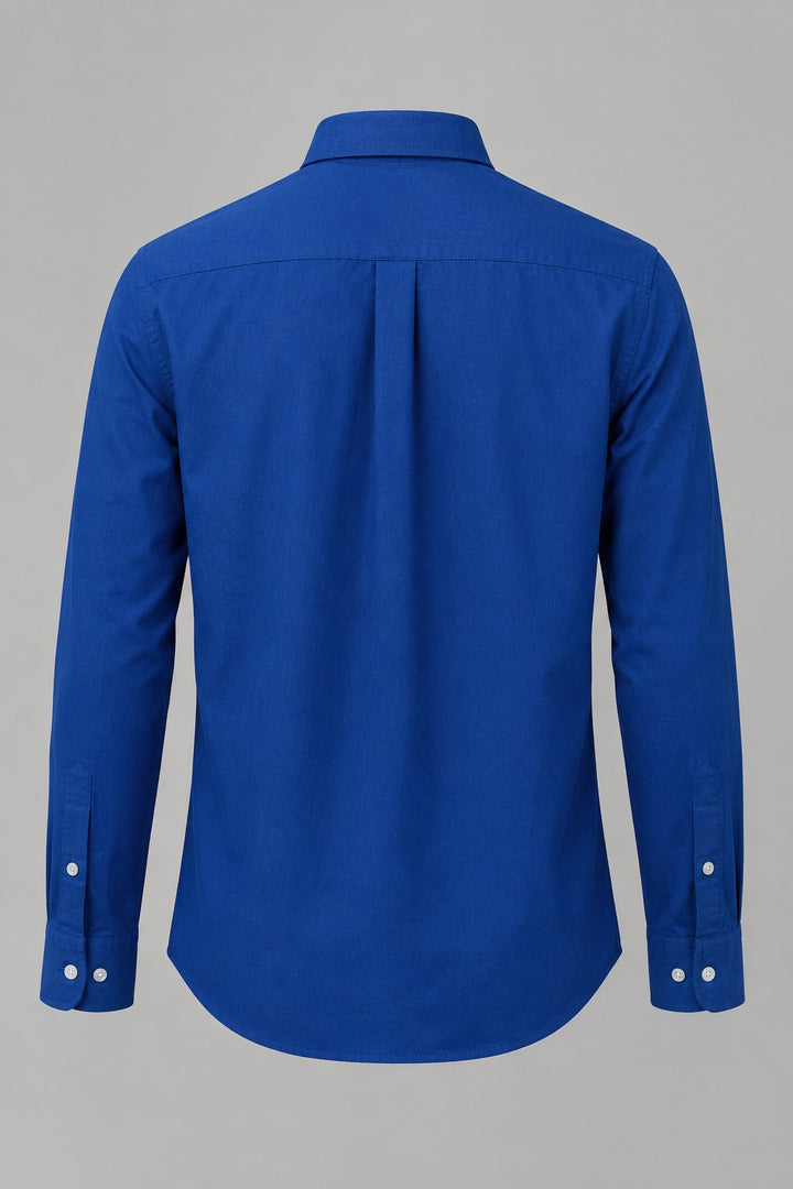 The Tailored Silhouette Cobalt Button-Down