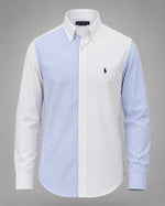 Load image into Gallery viewer, Optic White Blocking Multi-Stripe Oxford