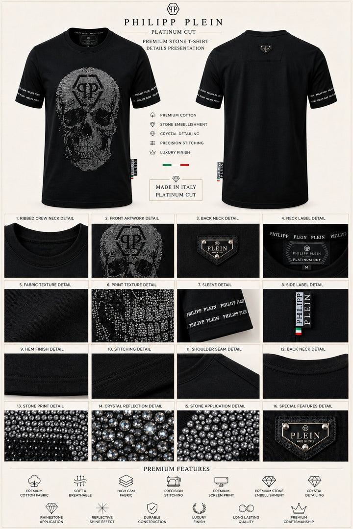 Hematite Core Shadow Skull Crew T-shirt