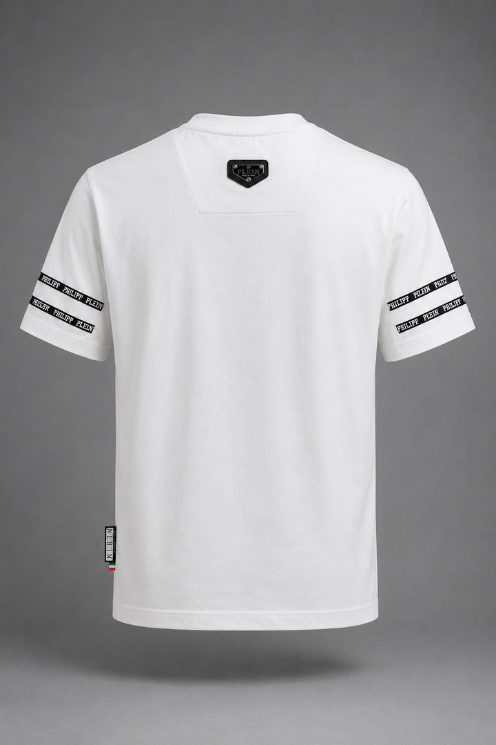 Phillip Plein Hex-Skull Strass Crew T-shirt
