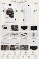 Load image into Gallery viewer, PP Blood-Stone Skull Crystal Tee