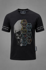 Load image into Gallery viewer, The Split-Hex Skull Strass Crew
