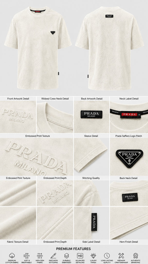 Textured Monolith Monogram Crew