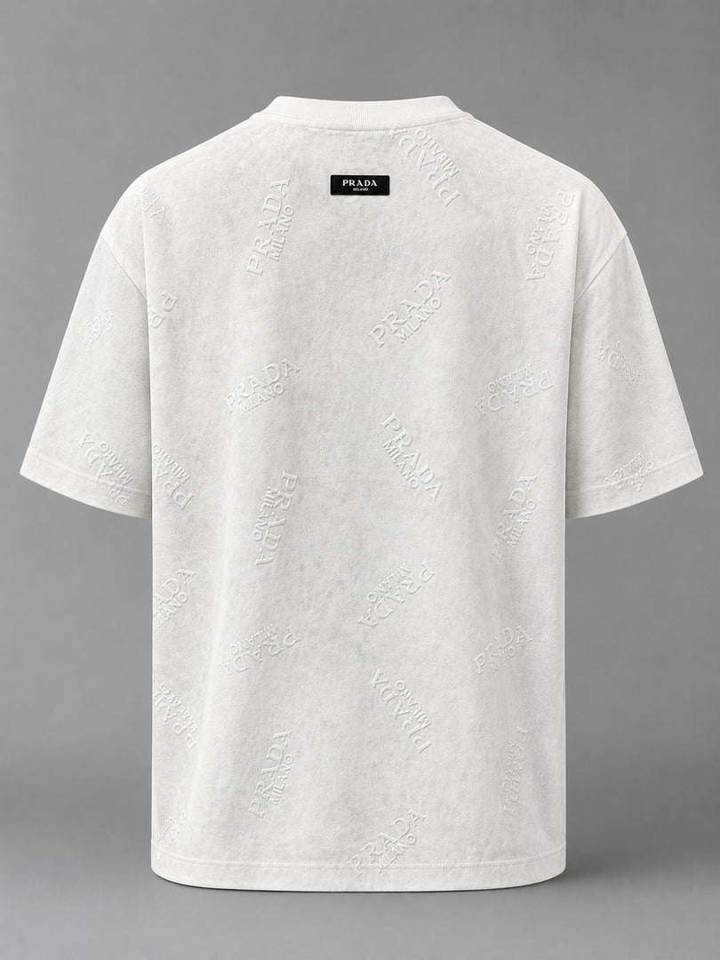 Textured Monolith Monogram Crew