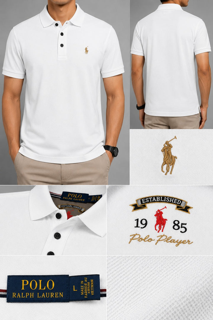 Polo Ralph Lauren Heritage Optic White Polo Tee
