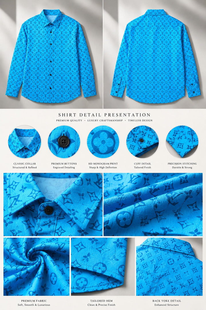 Azure Monogram Atelier Shirt