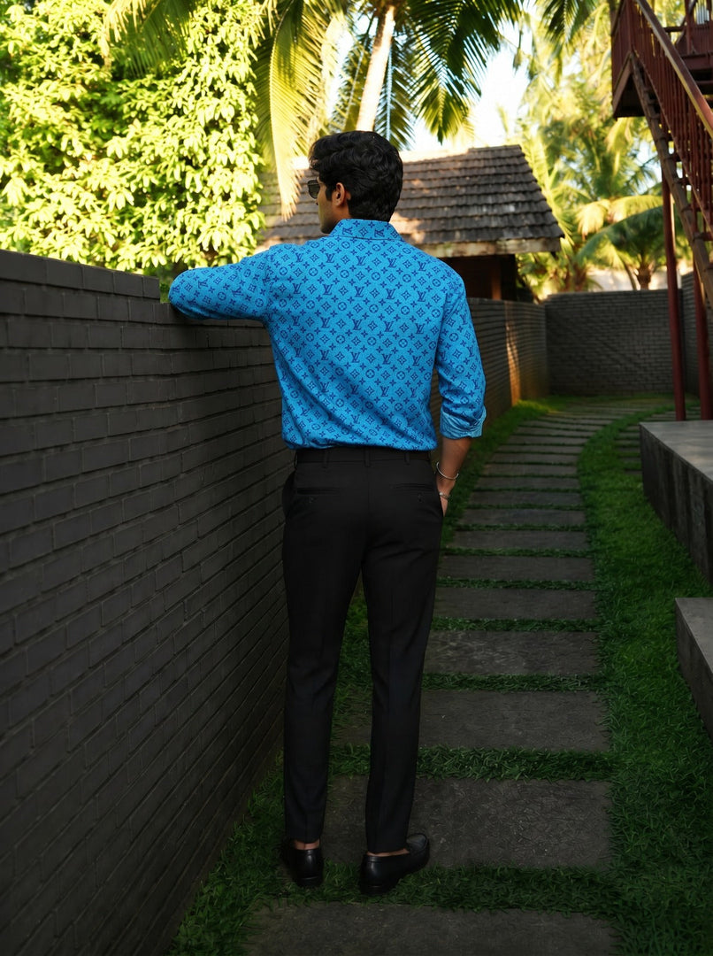 Azure Monogram Atelier Shirt