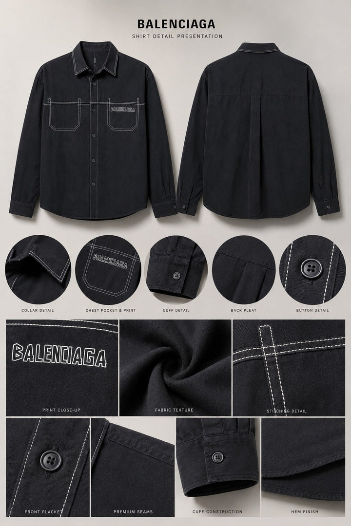 Monochrome Framing Shirt