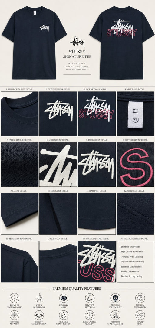 Iconic Script Stacked Crew