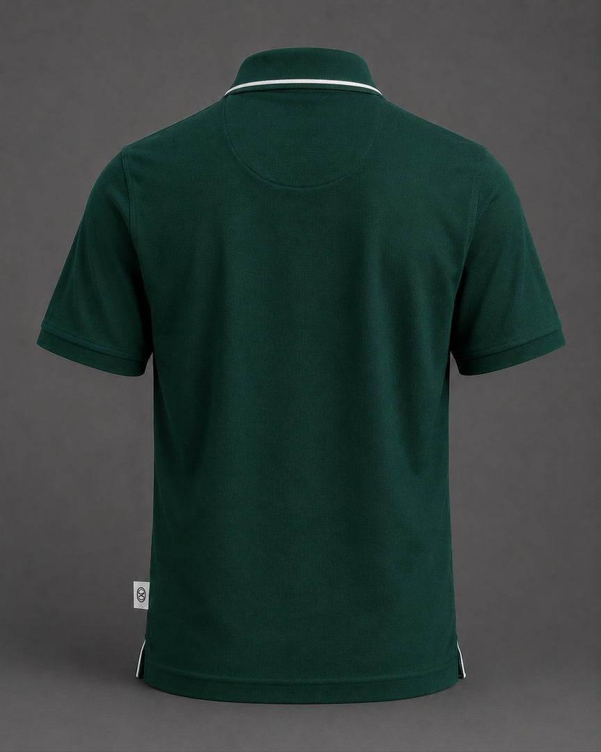 Valentino Viridian Pique Polo