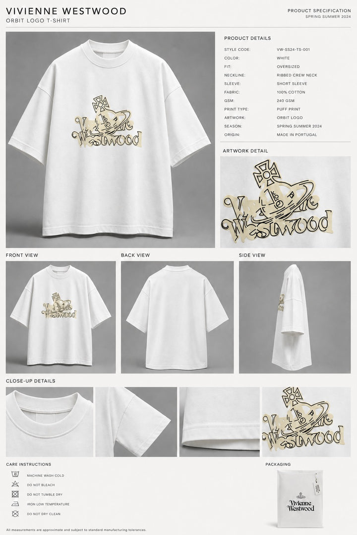 The "Vivienne Westwood" Cream-Core Outline Tee