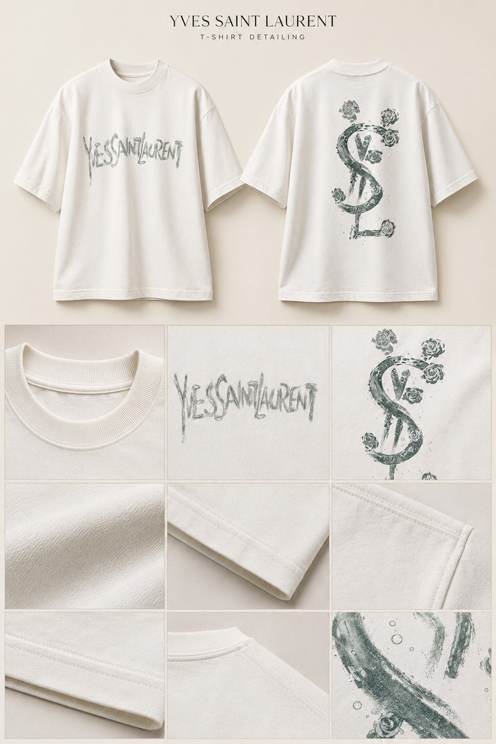 YSL Expressionist Signature Heavyweight Tee