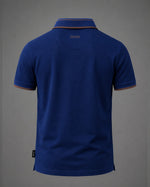 Load image into Gallery viewer, Zegna Navy Terracotta Luxury Polo