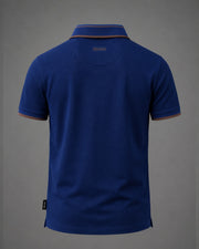 Navy Terracotta Luxury Polo