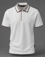 Load image into Gallery viewer, The Alabaster Espresso Linear Polo